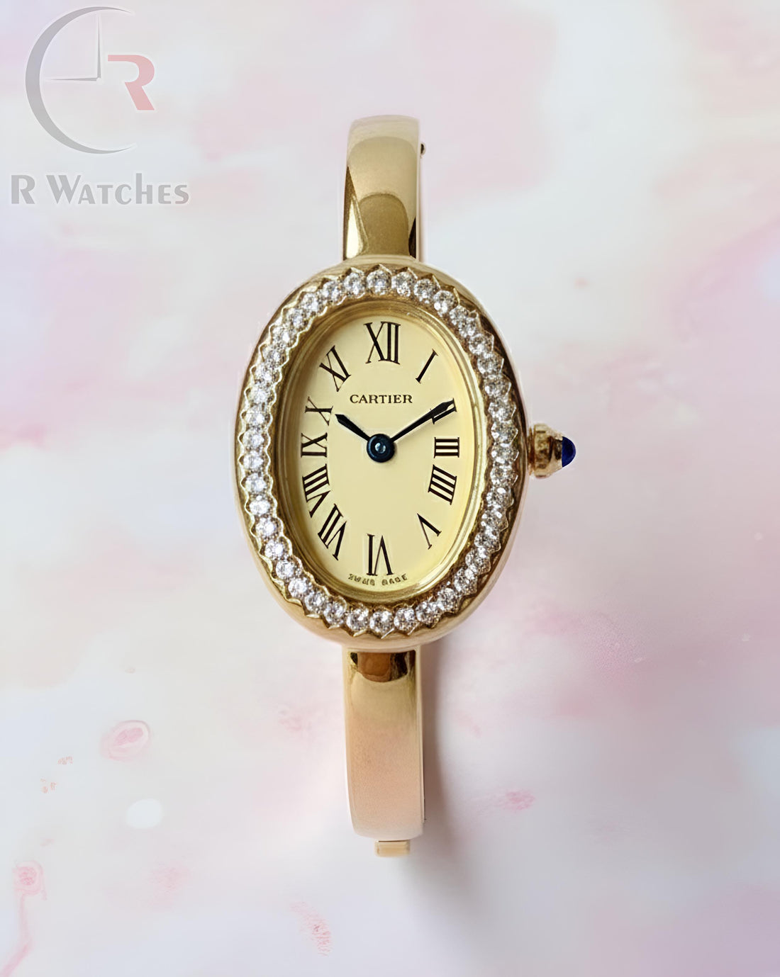 (OS)⭐ Cartier girls full golden dimond