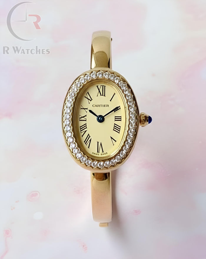 (OS)⭐ Cartier girls full golden dimond