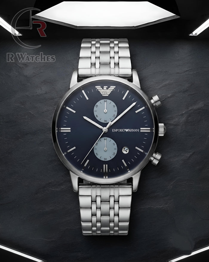 (OS) Armani Nevy Blue Silver