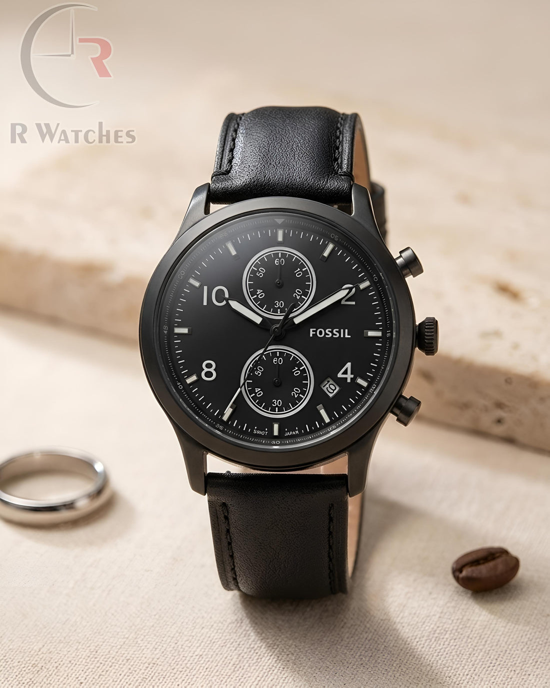 (OS2) Fossil Leather Black