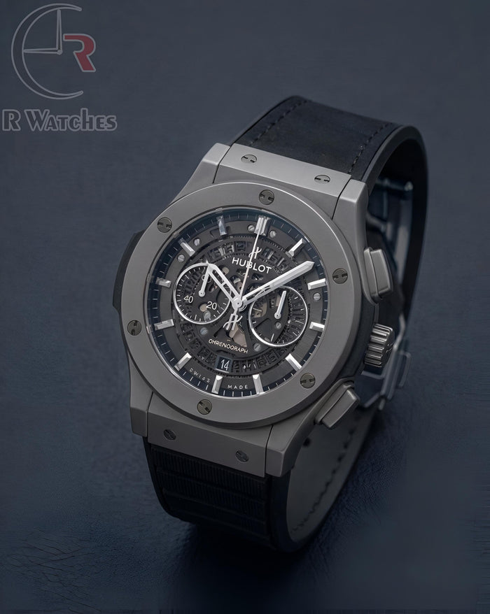 (SS) Hublot Leather Full Black