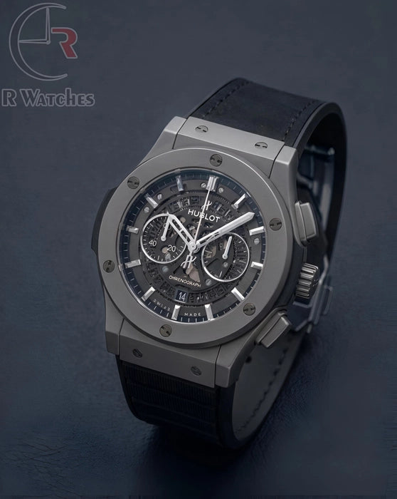 (SS) Hublot Leather Full Black