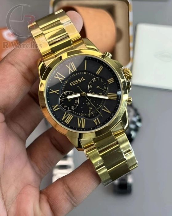 (OS3)⭐ Fossil premium golden black