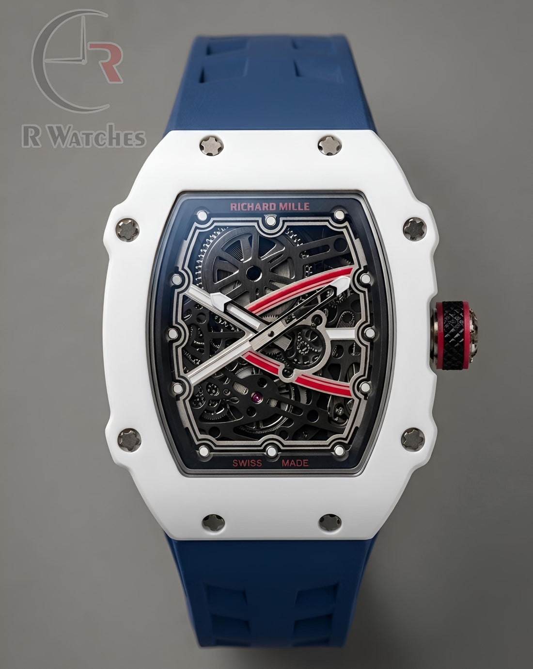 (OS3)⭐ RM Silicon Blue White Dial