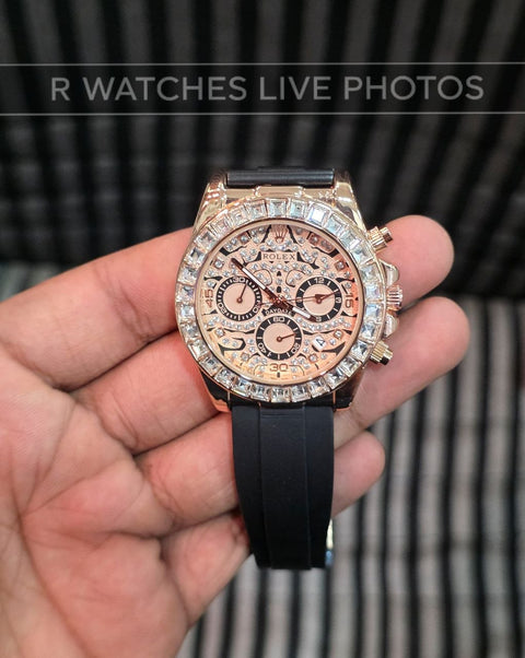 (OS)⭐ Rolex Tiger eye silicon rose gold