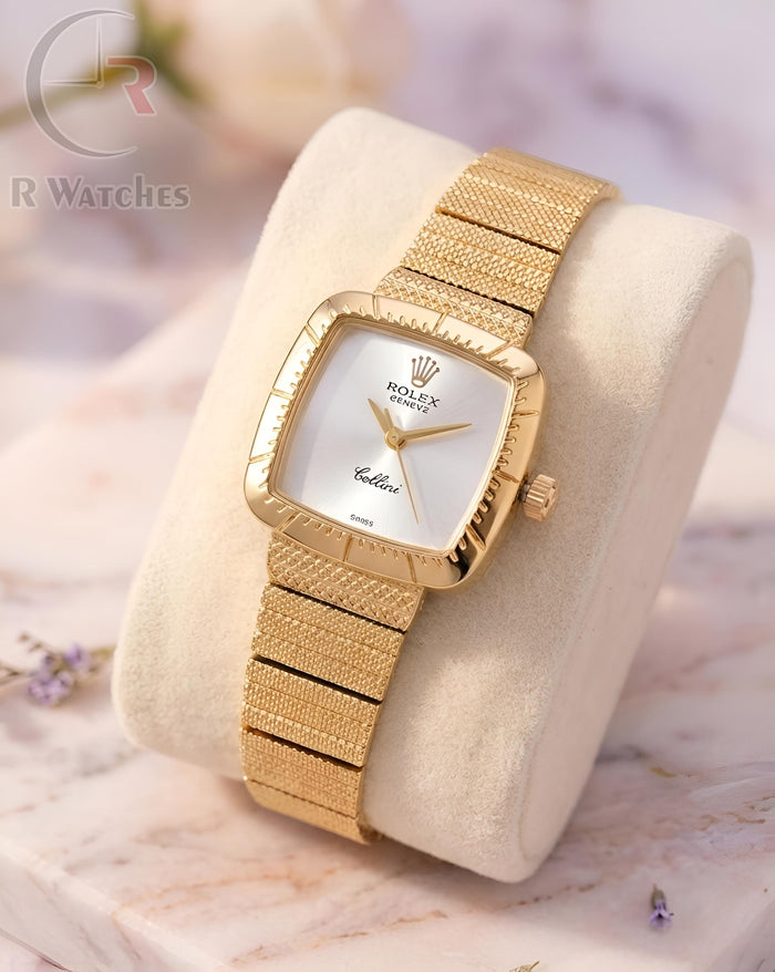(OS) Rolex Girls Gold White