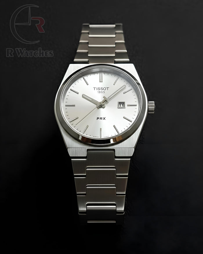 (OS2)⭐ Tissot Prx Silver White Dial
