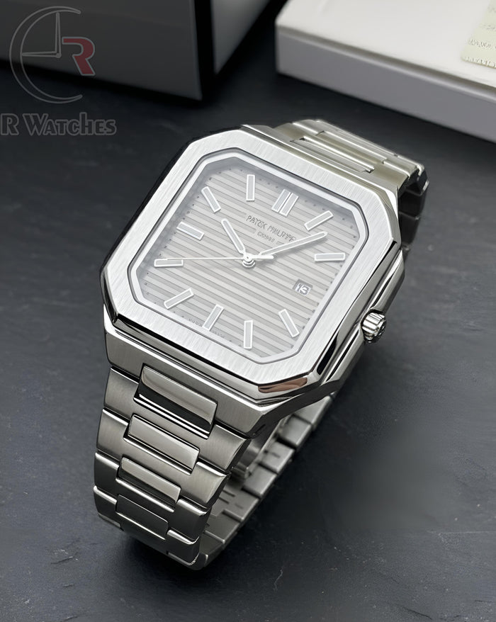 (OS)⭐ Patek philip silver grey