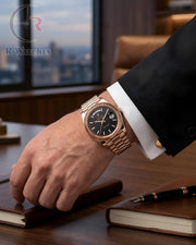 (OS) Rolex Oyster Rose Gold Black