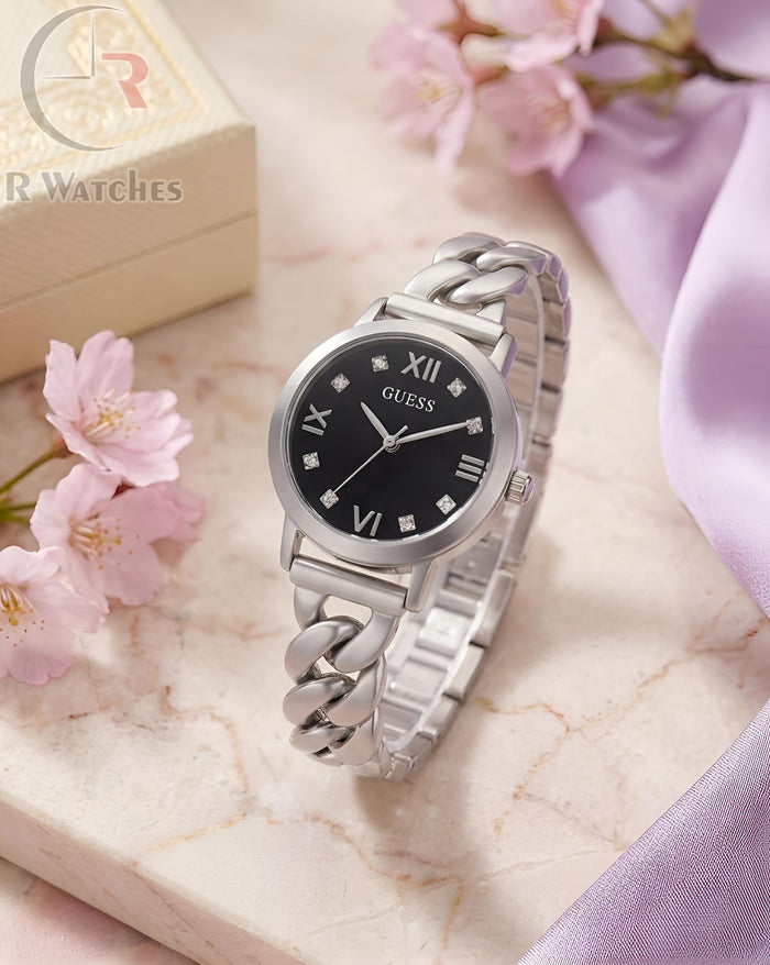 (OS2) Guess Girls Silver Black