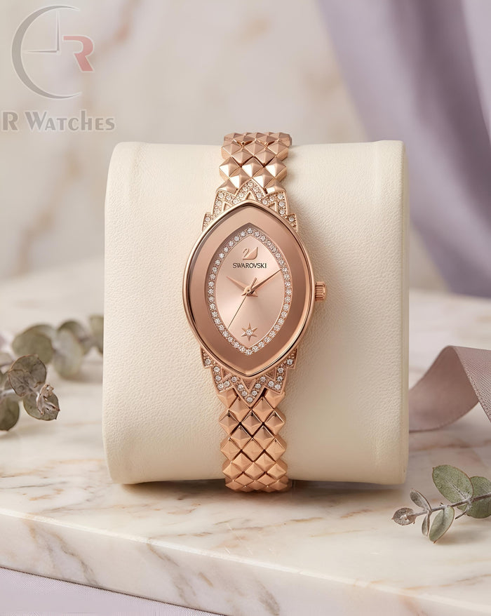 (OS) Swarovski Girls Diamond Full Rose Gold