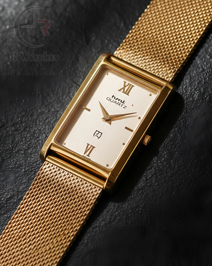 (OS)⭐ HMT Gold White Dial
