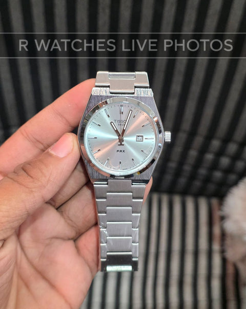 (OS2)⭐ Tissot Prx Silver White Dial
