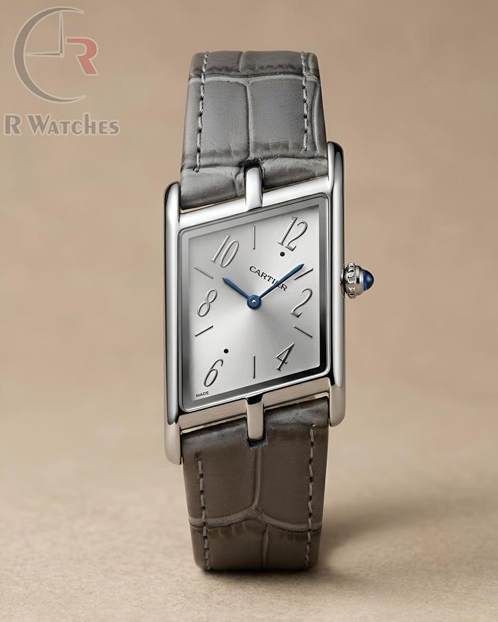 (OS) Cartier Leather Silver Grey