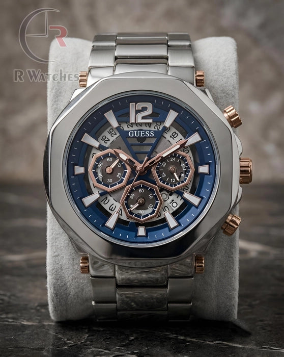 (SS) Guess Blue Silver