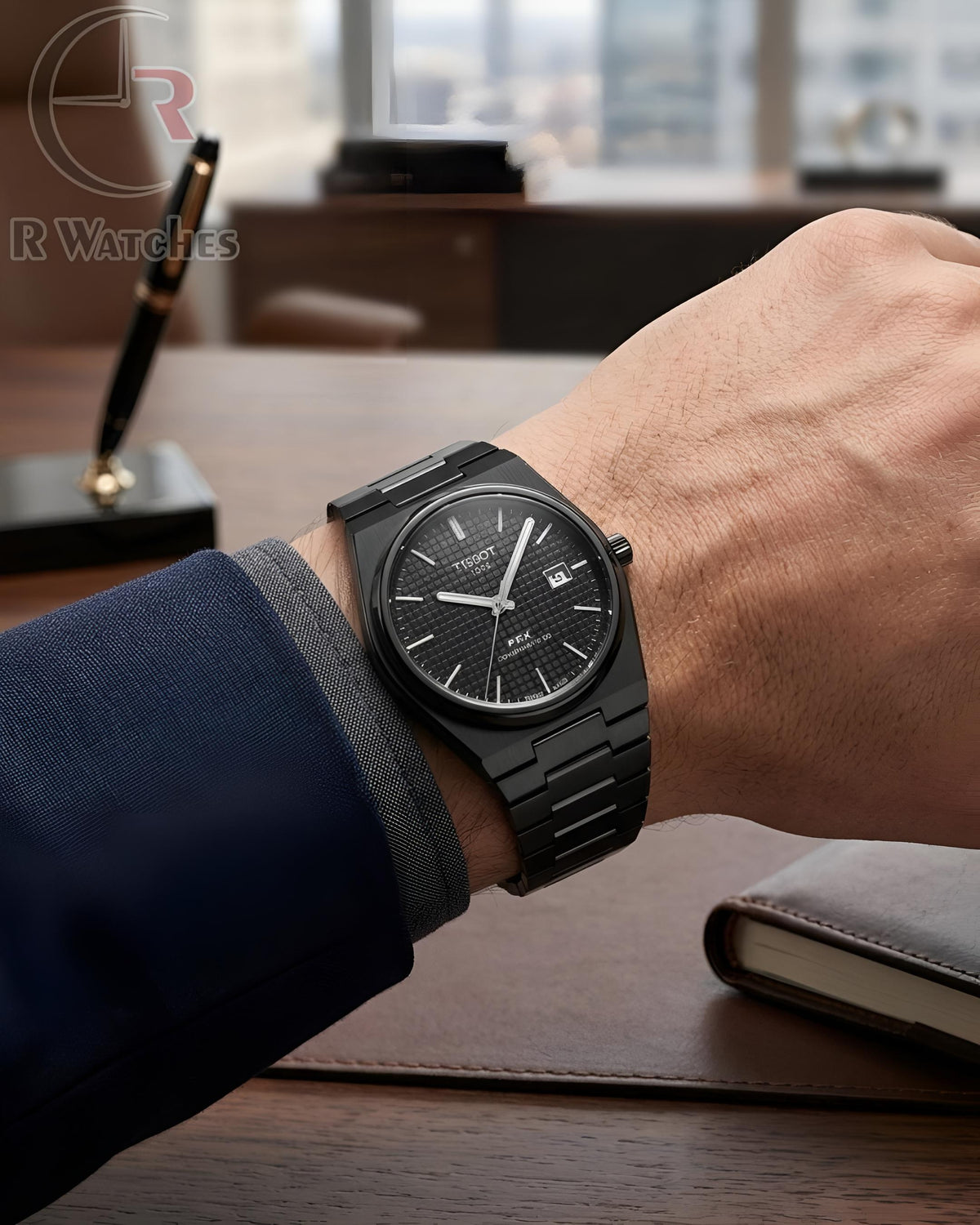 (OS4)⭐ Tissot prx powermatic full black
