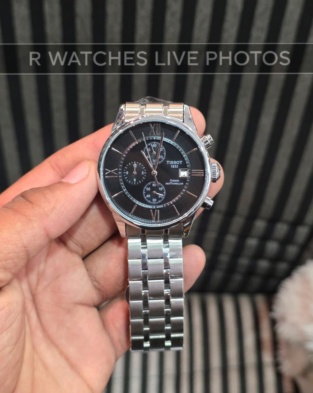 (OS)⭐ Tissot Premium silver black dial