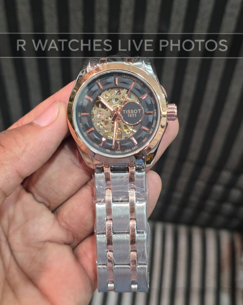 (OS3)⭐ Tissot automatic dual tone black