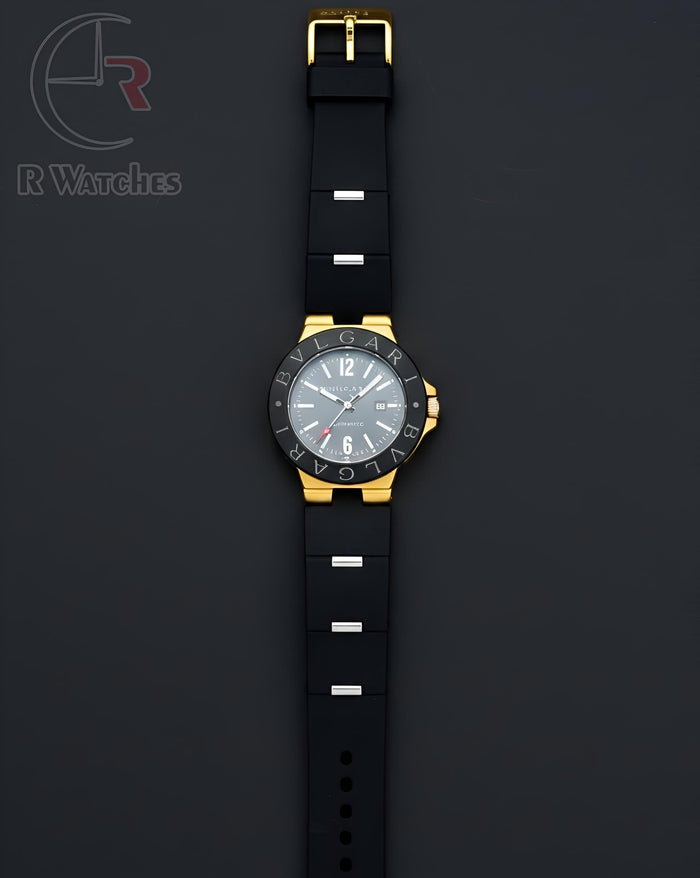 (OS) Bvlgari silicon black gold