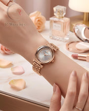 (OS) Swarovski Girls Diamond Rose Gold Grey