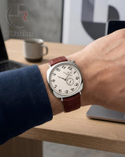 (OS) Vacheron Constantin Leather Silver White Brown