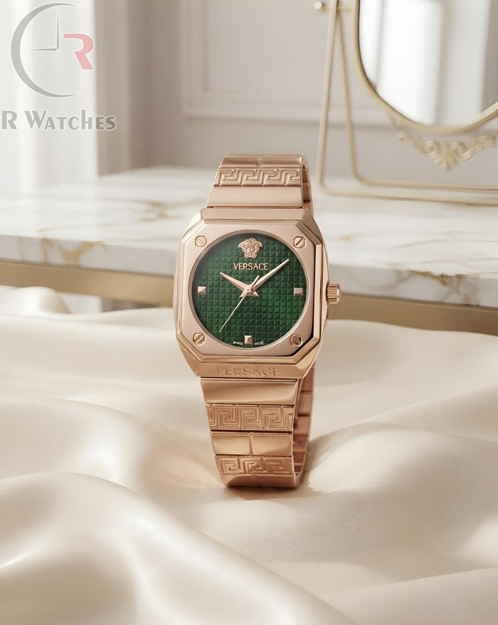 (OS) Versace Girls Rose Gold Green