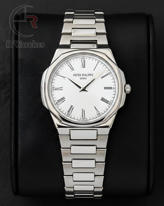 (OS)⭐ Patek Philippe Silver White Roman Dial