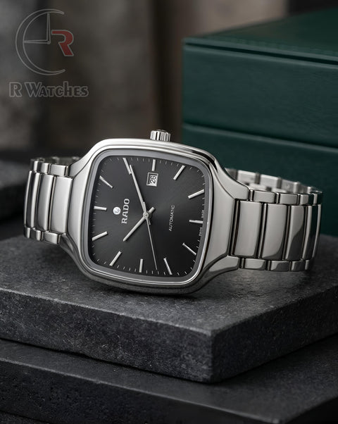 (OS)⭐ Rado Silver Black Dial