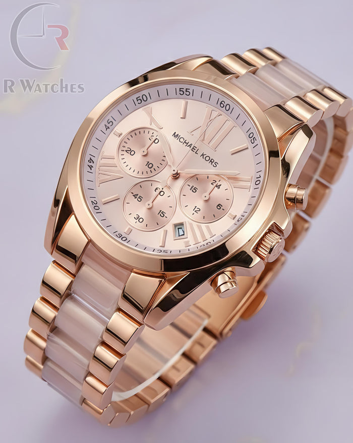 (OS) MK girls dual tone pink diamond pink