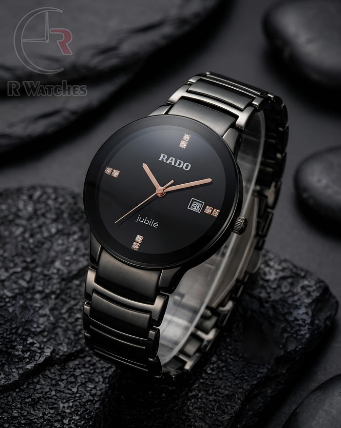 (OS) Rado Ceramic Black Rose Gold Dial