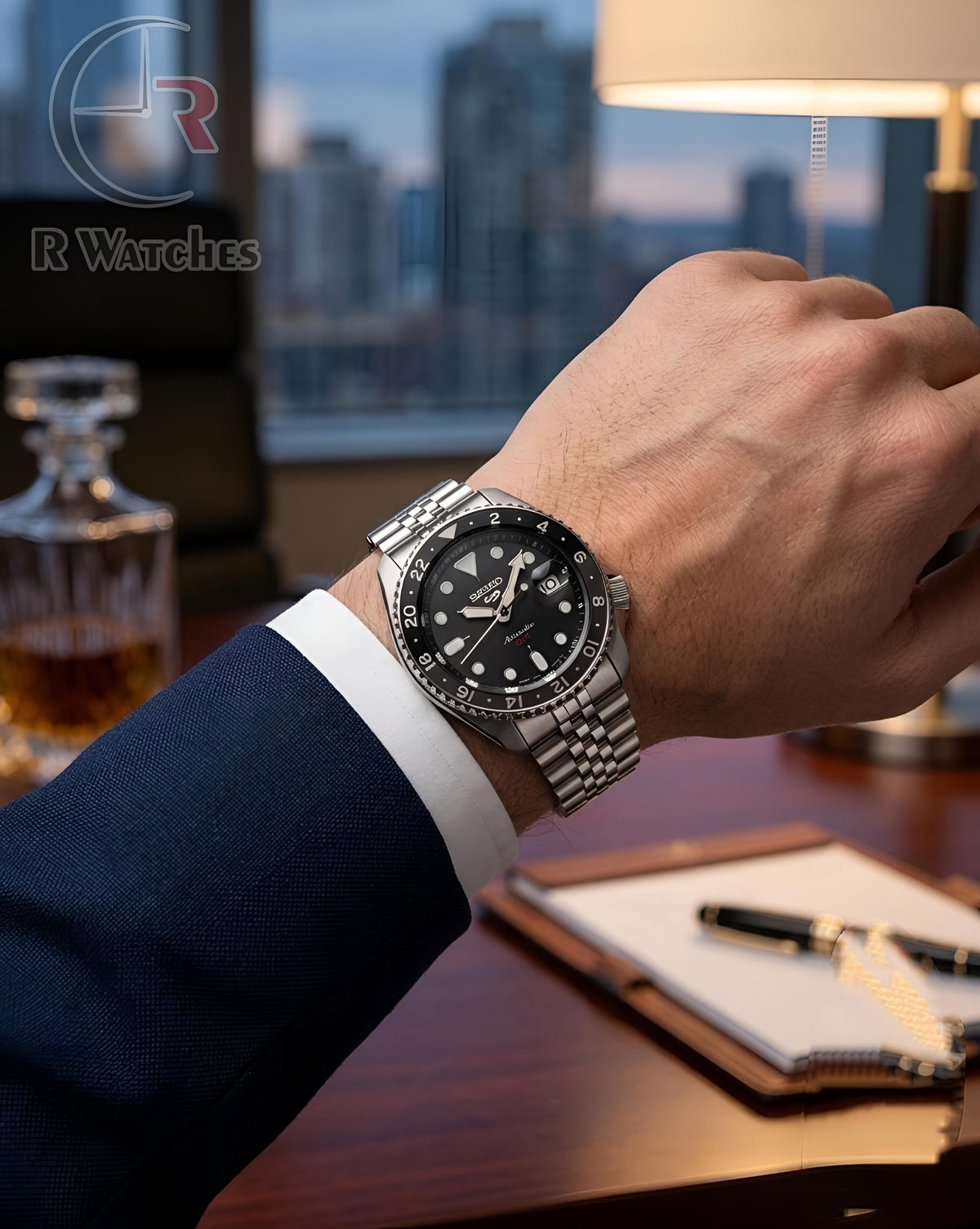 (SS) Seiko Silver Black