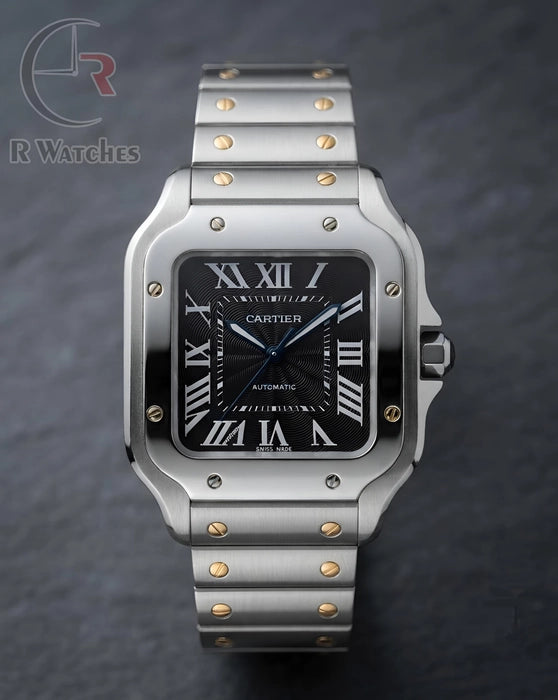 (SS) Cartier Silver Black Roman