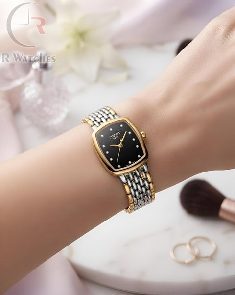 (OS) Tissot Girls Dual Tone Black