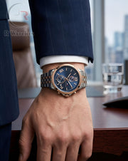 (OS) Tommy Hilfiger Rose Gold Blue
