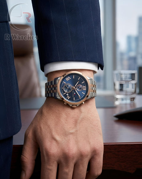(OS) Tommy Hilfiger Rose Gold Blue