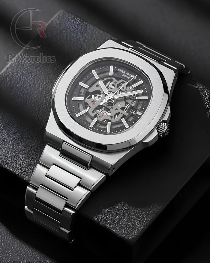 (OS2)⭐ Patek Philippe machinery silver black