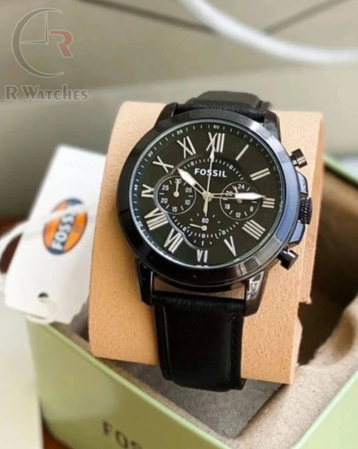 (OS3) Fossil leather black