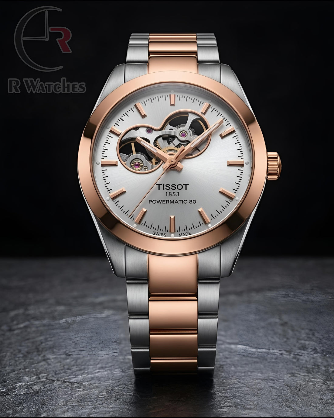 (OS) Tissot Automatic Rose Gold White Dial