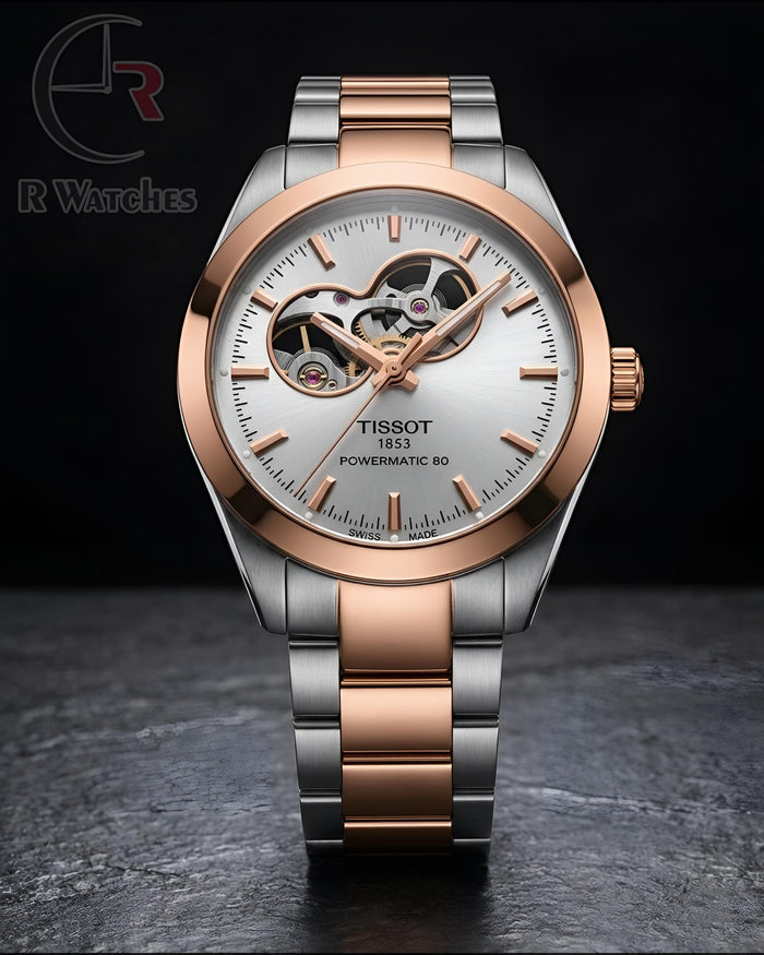 (OS) Tissot Automatic Rose Gold White Dial