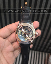 (OS3)⭐ Corum Automatic leather Rose Gold Black
