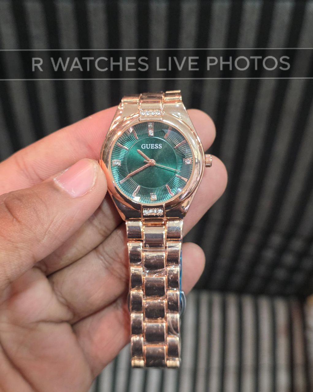 (OS)⭐ Guess girls rose gold green