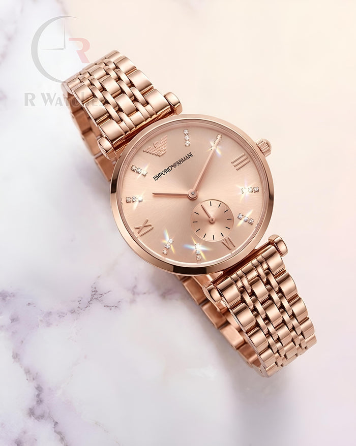 (SS) Armani Girls Full Rose Gold
