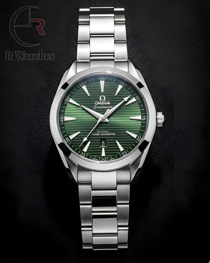 (SS) Omega Seamaster silver Green