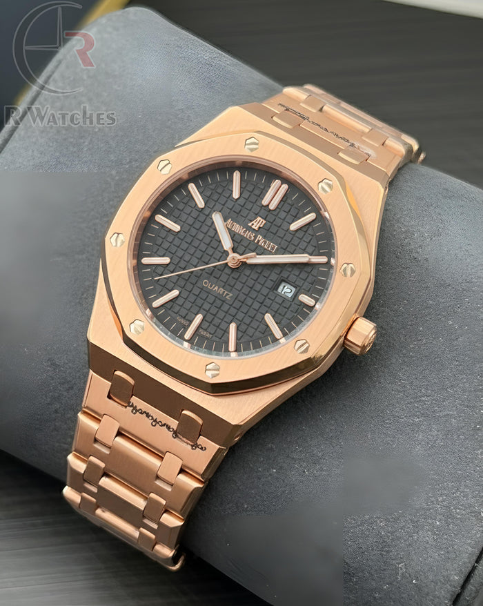 (SS) Ap rose gold black