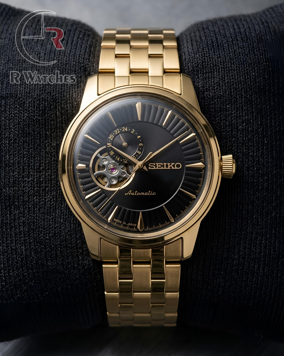 (OS) Seiko Automatic Black Gold