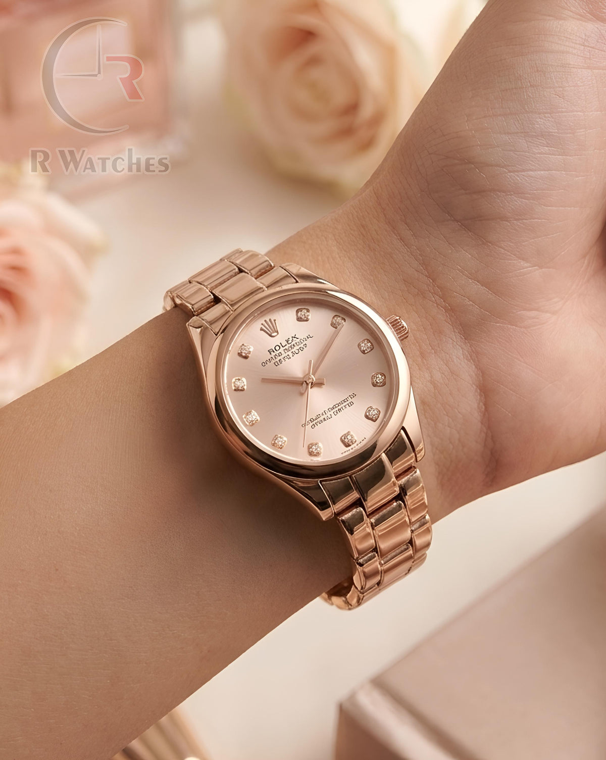 (OS)⭐ Rolex Girls Full Rose Gold
