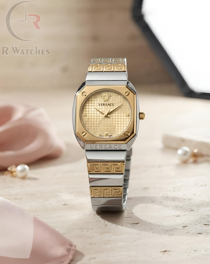 (OS) Versace Girls Dual Tone Gold