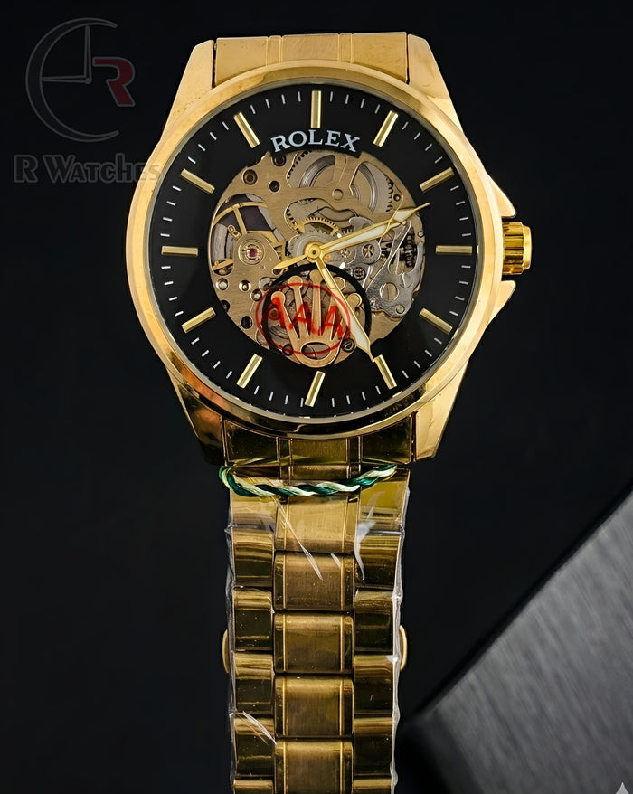 (OS) Rolex Automatic Gold Black