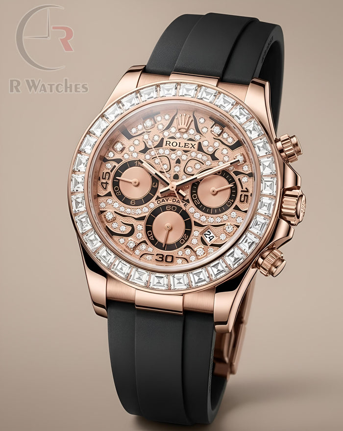 (OS)⭐ Rolex Tiger eye silicon rose gold