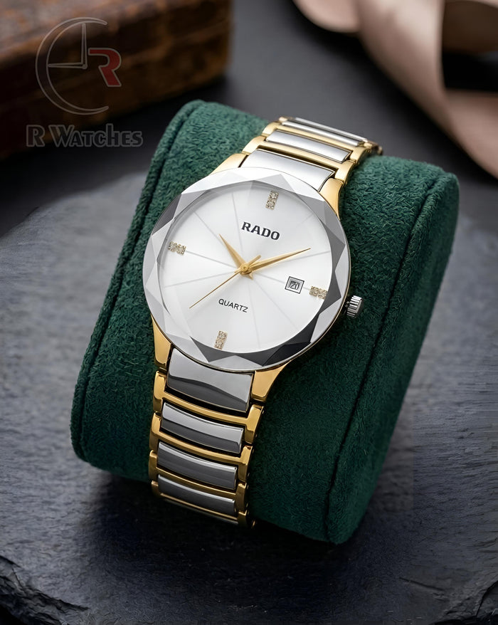 (OS) Rado Diamond Cutt Dual Tone White